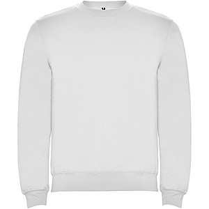 Unisex mikina s kulatým výstřihem, ROLY CLASICA, bílá, vel. XS