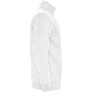 Unisex mikina se čtvrtkovým zipem, ROLY ANETO, bílá, vel. S