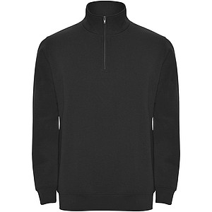Unisex mikina se čtvrtkovým zipem, ROLY ANETO, černá, vel. M
