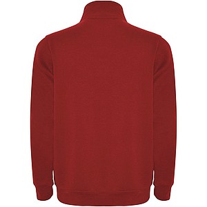 Unisex mikina se čtvrtkovým zipem, ROLY ANETO, červená, vel. S