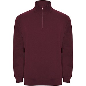 Unisex mikina se čtvrtkovým zipem, ROLY ANETO, purpurová, vel. S