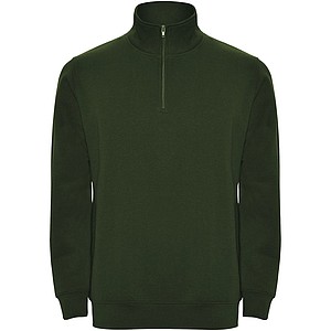 Unisex mikina se čtvrtkovým zipem, ROLY ANETO, zelená, vel. S