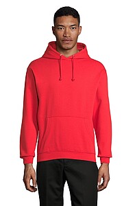 Unisex mikina SOLS CONDOR, červená, velikost XS