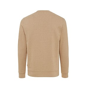 Unisex nebarvená mikina Iqoniq Denali z recyklované bavlny, hnědá, XS