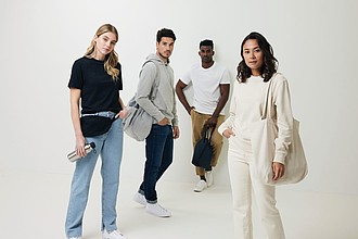 Unisex nebarvená mikina Iqoniq Denali z recyklované bavlny, hnědá, XS