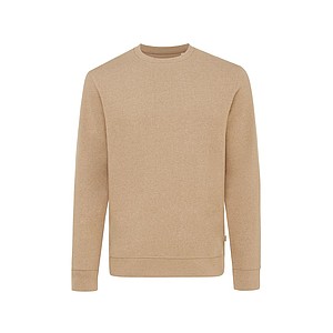Unisex nebarvená mikina Iqoniq Denali z recyklované bavlny, hnědá, XXS