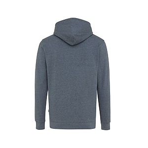 Unisex nebarvená mikina s kapucí Iqoniq Torres z recyklované bavlny, námořní modrá, M