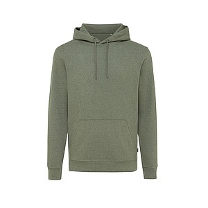 Unisex nebarvená mikina s kapucí Iqoniq Torres z recyklované bavlny, zelená, M
