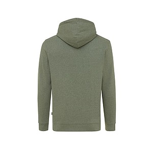 Unisex nebarvená mikina s kapucí Iqoniq Torres z recyklované bavlny, zelená, XS