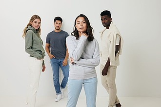 Unisex nebarvené tričko Iqoniq Manuel z recyklované bavlny, námořní modrá, XXS