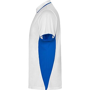 Unisex polokošile Roly Montmelo, bílá/královská modrá, velikost M