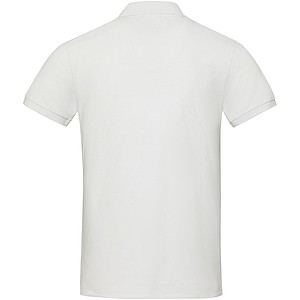 Unisex polokošile s krátkým rukávem z recyklované bavlny i polyesteru, ELEVATE EMERALD, bílá, vel. XXS
