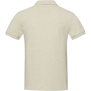 Unisex polokošile s krátkým rukávem z recyklované bavlny i polyesteru, ELEVATE EMERALD, krémová, vel. M