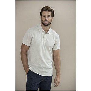 Unisex polokošile s krátkým rukávem z recyklované bavlny i polyesteru, ELEVATE EMERALD, krémová, vel. XXS