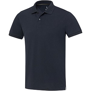 Unisex polokošile s krátkým rukávem z recyklované bavlny i polyesteru, ELEVATE EMERALD, navy, vel. XL