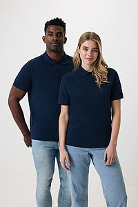 Unisex polotriko Iqoniq Yosemite z recyklované bavlny, námořní modrá, XXS