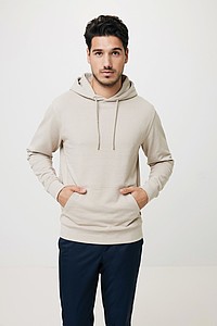 Unisex recyklovaná mikina Iqoniq s kapucí, světle modrá, M