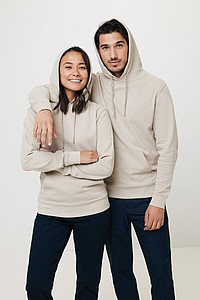 Unisex recyklovaná mikina Iqoniq s kapucí, světle modrá, M