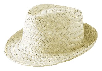 Unisex slamenný klobúk, svetlý