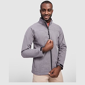 Unisex softshellová bunda, ROLY RUDOLPH, tmavosivá, veľ. S