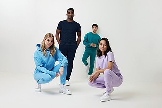 Unisex tepláky Iqoniq Cooper z recyklované bavlny, černá, XXXL
