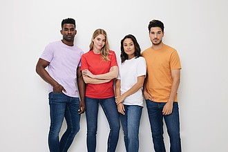 Unisex tričko Iqoniq Bryce z recyklované bavlny, světle fialové, XL