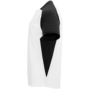 Unisex tričko Roly Bugatti, bílá/černá, velikost L