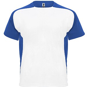 Unisex tričko Roly Bugatti, bílá/královská modrá, velikost S