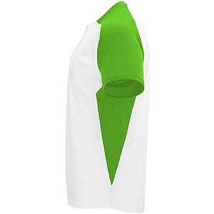 Unisex tričko Roly Bugatti, bílá/zelená, velikost M