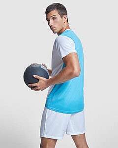 Unisex tričko Roly Detroit, fluorescenční korálová, velikost L