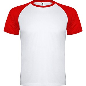 Unisex tričko Roly Indianapolis, bílá/červená, velikost L
