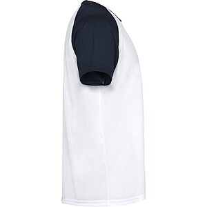 Unisex tričko Roly Indianapolis, bílá/námořní modrá, velikost L