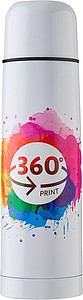 URAL Vákuová termoska z nehrdzavejúcej ocele, 500 ml, biela
