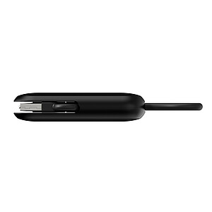 Urban Vitamin Dublin 100W 4-v-1 kabel na klíčenku, černá