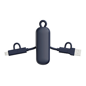 Urban Vitamin Dublin 100W 4-v-1 kabel na klíčenku, světlá námořní modrá