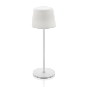 USB dobíjacia stolná lampa z RCS recyklovaného plastu, biela