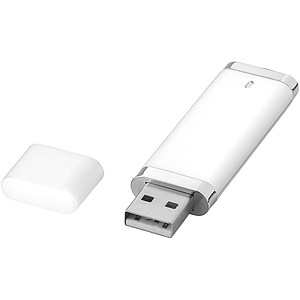 USB Flat, 4GB, bílá, cena na vyžádání - reklamní předměty