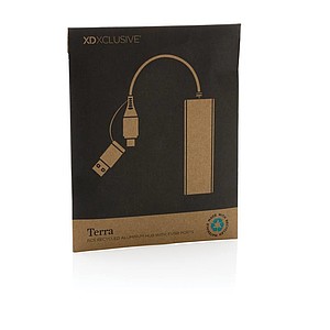 USB HUB z recyklovaného hliníku