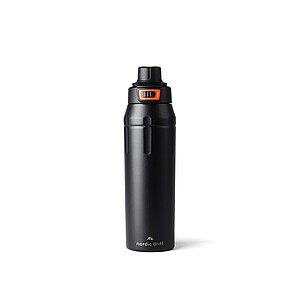 Uzamykateľná športová termoska Nordic Drift z RCS 750 ml, čierna