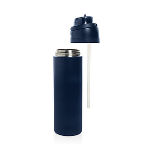 Uzavíratelná láhev 700ml z RCS recyklované oceli, námořní modrá