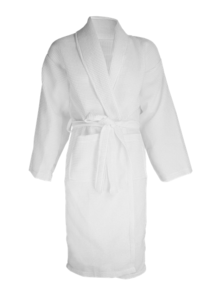 Vaflový župan, biela, L/XL