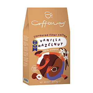 VAKOFE -COFFEEWAY Vanilla - Hazelnut mletá 200g