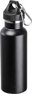 Vákuová fľaša s karabínou 750 ml, čierna