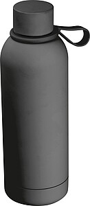 Vákuová fľaša s pogumovaným povrchom 700 ml, antracitová