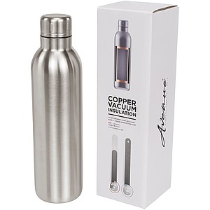 Vakuová sportovní termoska Thor 510 ml s měděnou izolací, stříbrná