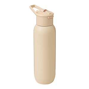 Vakuovo izolovaná fľaša na pitie 600 ml, béžová
