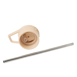 Vakuovo izolovaná fľaša na pitie 600 ml, béžová