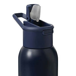 Vakuovo izolovaná fľaša na pitie 600 ml, námornícka modrá