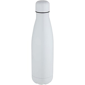 Vakuovo izolovaná fľaša z nehrdzavejúcej ocele vhodná na sublimačnú tlač 500 ml, biela