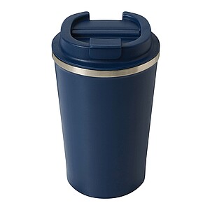 Vakuovo izolovaný cestovný termohrnček 350 ml, námornícka modrá